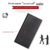 Jiameda Nappa Leather RFID Men's Long Wallet with Zipper and Anti-magnetic Card Slots