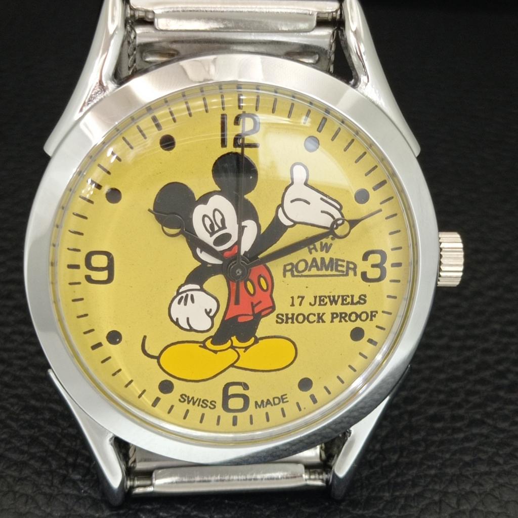 SWISS VINTAGE HAND-WINDING MENS REFURBISHED YELLOW COLOR DIAL WATCH A707223-1