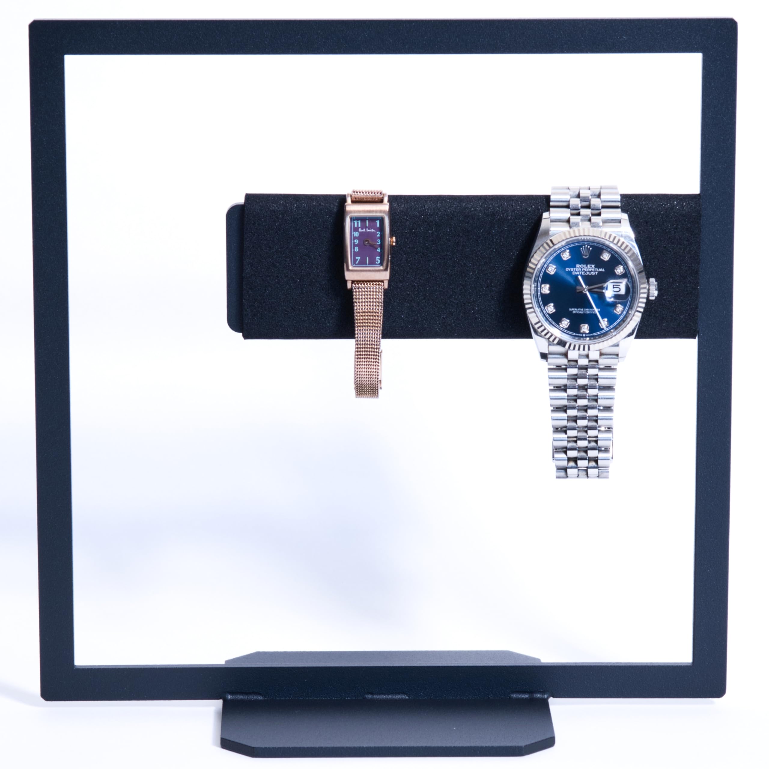 

Подставка для часов MagoroLabo на двое часов, Сделано в Японии японскими мастерами по железу, Стильная подставка для часов, Черная, Железо, TETUTO ML-215