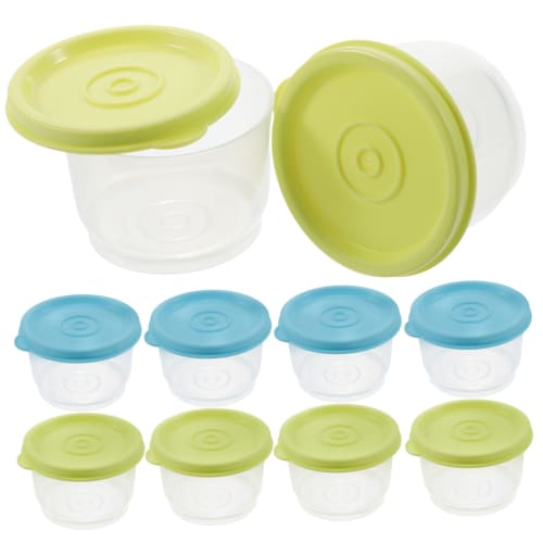 

IWOWHERO 12-Piece Round Plastic Food Storage Containers with Lids, Refrigerator and Freezer Safe, Compact Storage, Reusable Snack Storage Boxes