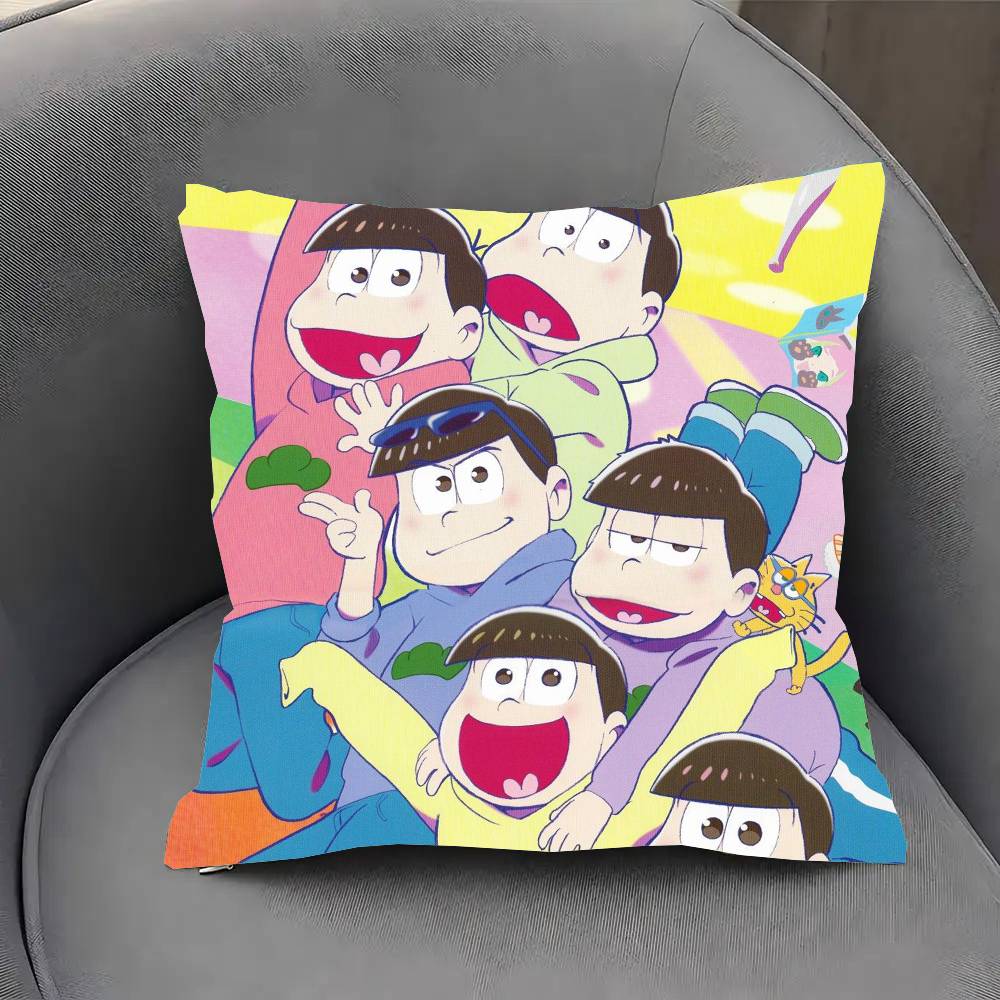 Anime O-Osomatsu S-San Vintage Pillow Case Sofa Cushion Cover Room Home Decoration