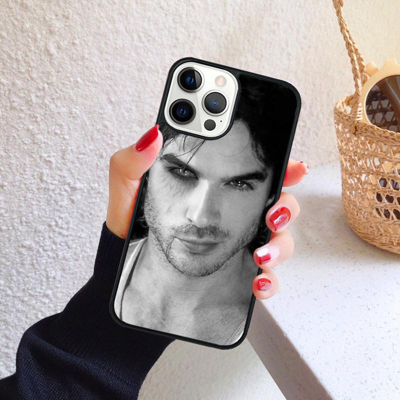 The Vampire Diaries blood damon Phone Case for iPhone 17 Air 16 PRO MAX 15 14 PLUS 11 12 13 Cover Fundas Shell