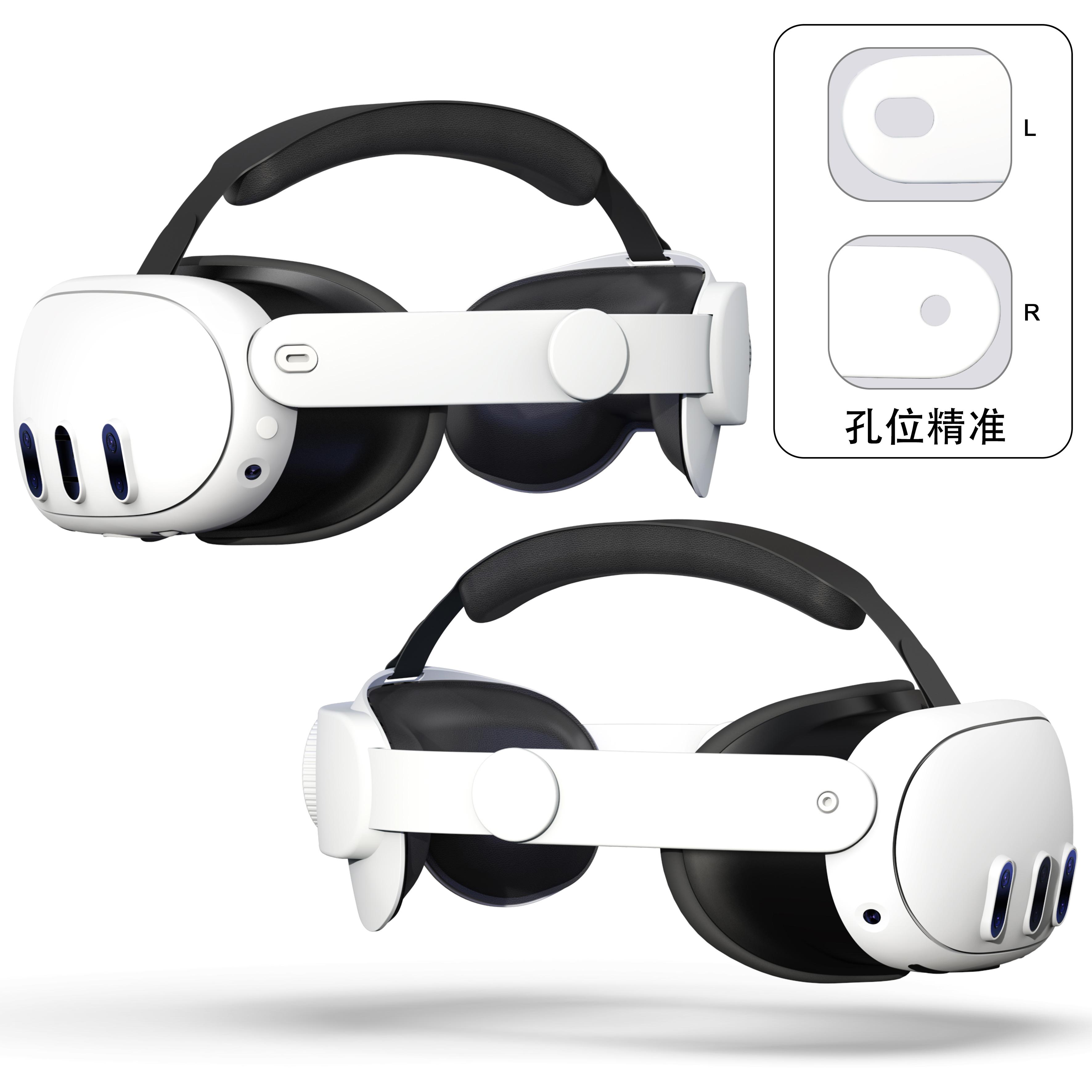 

Сменный ремешок на голову для гарнитуры Meta Quest 3 VR, улучшенный комфорт, регулируемый ремешок на голову для аксессуаров Meta Oculus Quest 3 белый