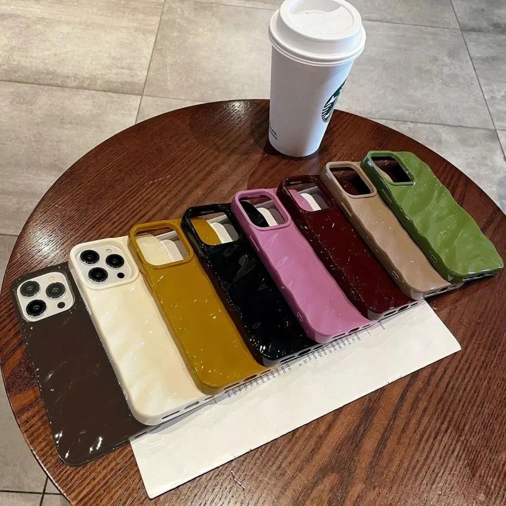 Soft Candy Wavy Pattern Phone Case For iPhone 17 16 11 12 13 14 15 Pro Max Xs Max XR 7 8 Plus 17Air Shockproof Bumper Cover