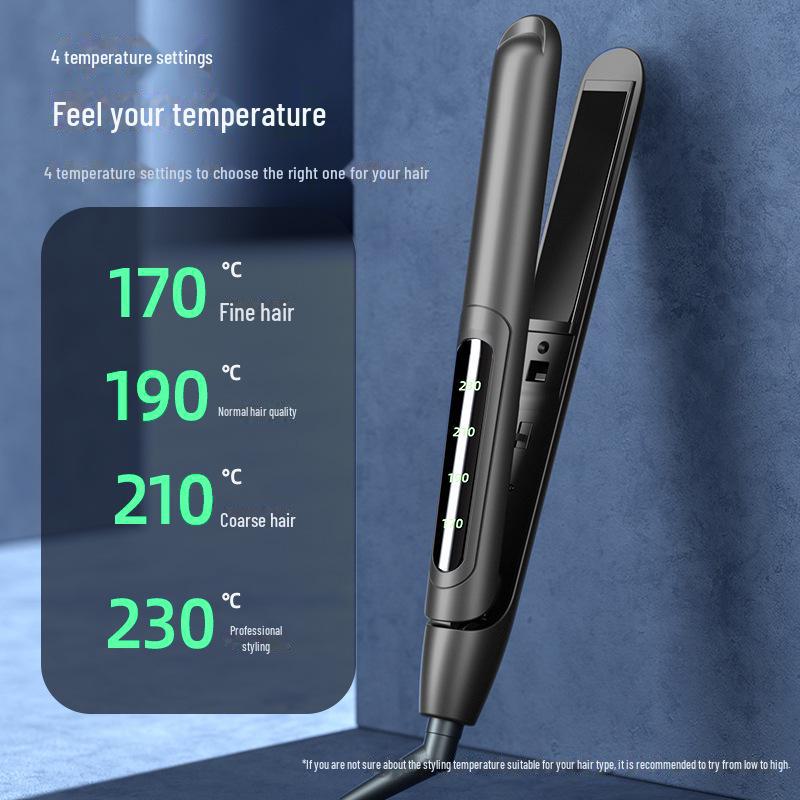 Dual-Use Hair Straightener & Curler: Household Iron for Straightening & Curling