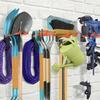 Wall Hook Gardening Tool Storage Rack Wall-mounted Sturdy Metal Shovel Organizers Large Capacity Multifunctional