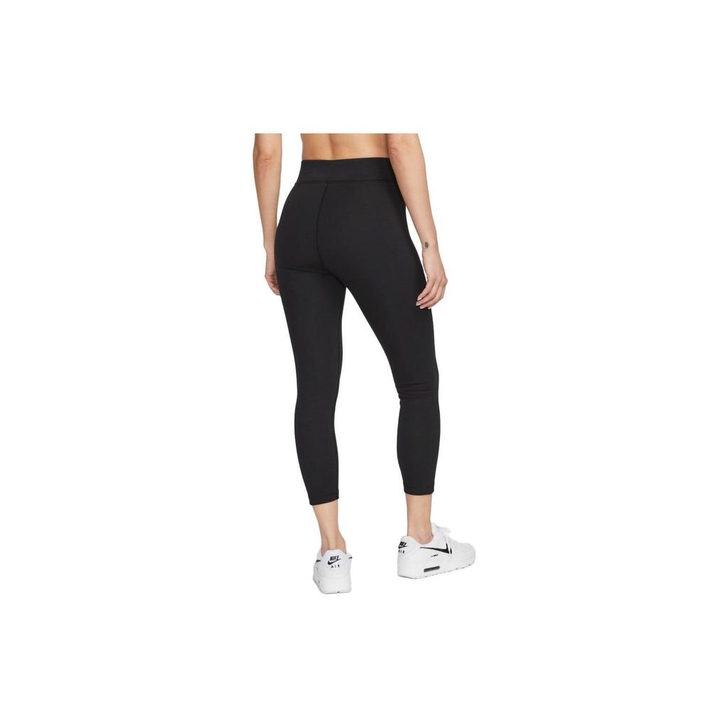 Nike Solid Color Brand Logo Sports Leggings Women Leggings Black DV7790-010