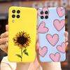 For Samsung Galaxy M32 Case Samsung M12 Soft Silicone Flower Phone Case For Samsung M32 M325F Cover Galaxy M 12 32 M12 TPU Funda
