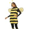 Bee Costumes for Women, Halloween Honey Bee Costume Adult Kids Little Bee Costume, Antennae Headband+Dress+Wings+Leg Warmers