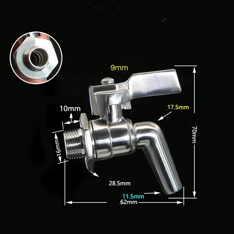 1/8 1/2 3/4 1 Inch 304 Roestvrij Staal Bierfust Kraan/rode Wijn Kraan/drankmachine Waterfilter Aftap