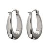 Personalized Geometric U-Shaped Earrings: Cool Retro Fashion Minimalist Metal Texture Studs for Women