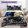 Death Note Pattern Bedding,Quilt Set Quilt Cover Pillowcase Home Birthday Gift (1*duvet Cover+2*pillowcase,without core)XSJT0917484