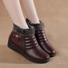 Winter Shoes, Cotton Shoes, Large Size, Warm and Comfortable, with Added Fleece and Anti Slip, Flat Bottomed Soft Soled Leather Shoes