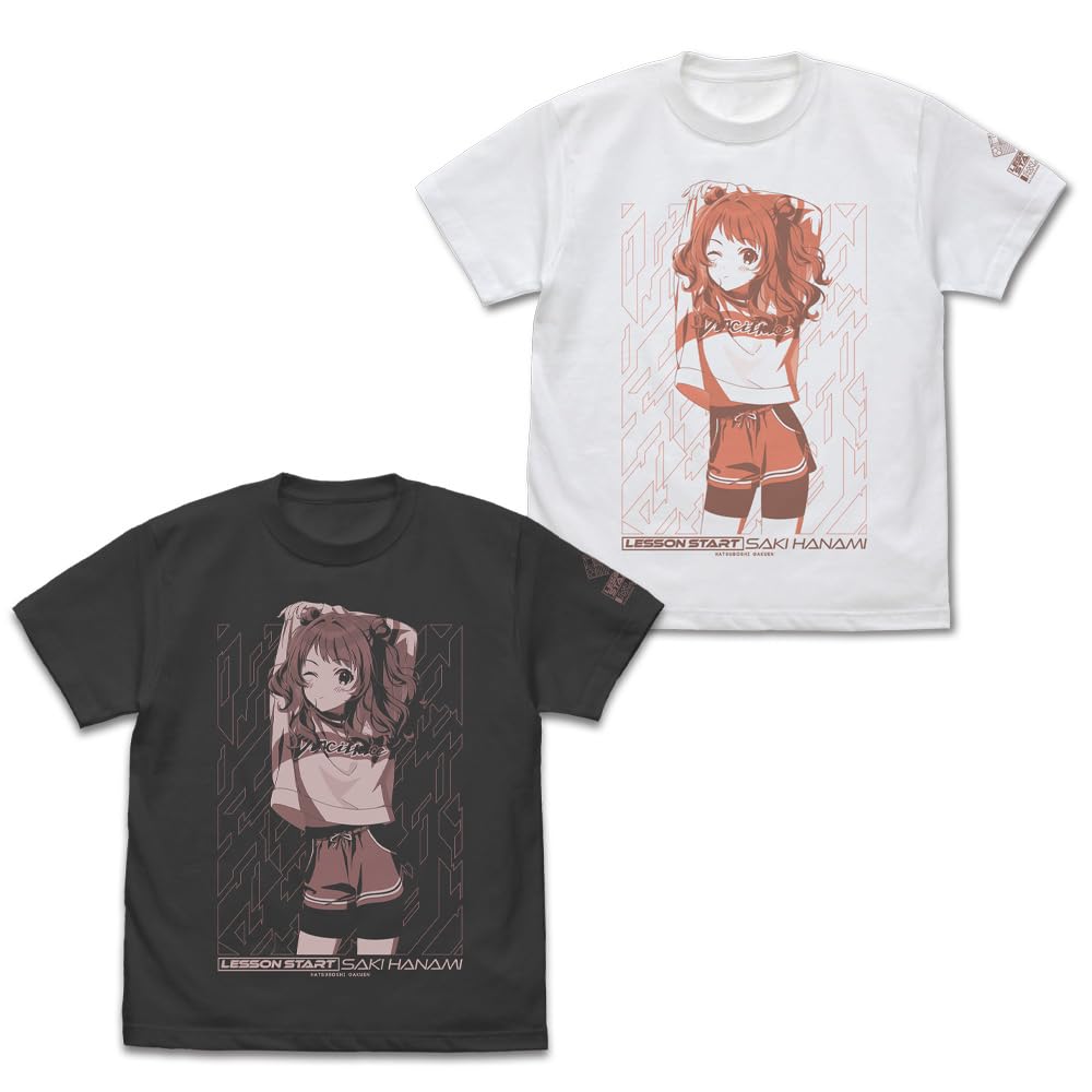 2D COSPA Gakuen Idolmaster Saki Hanami WHITE XL Size [Official] T-shirt