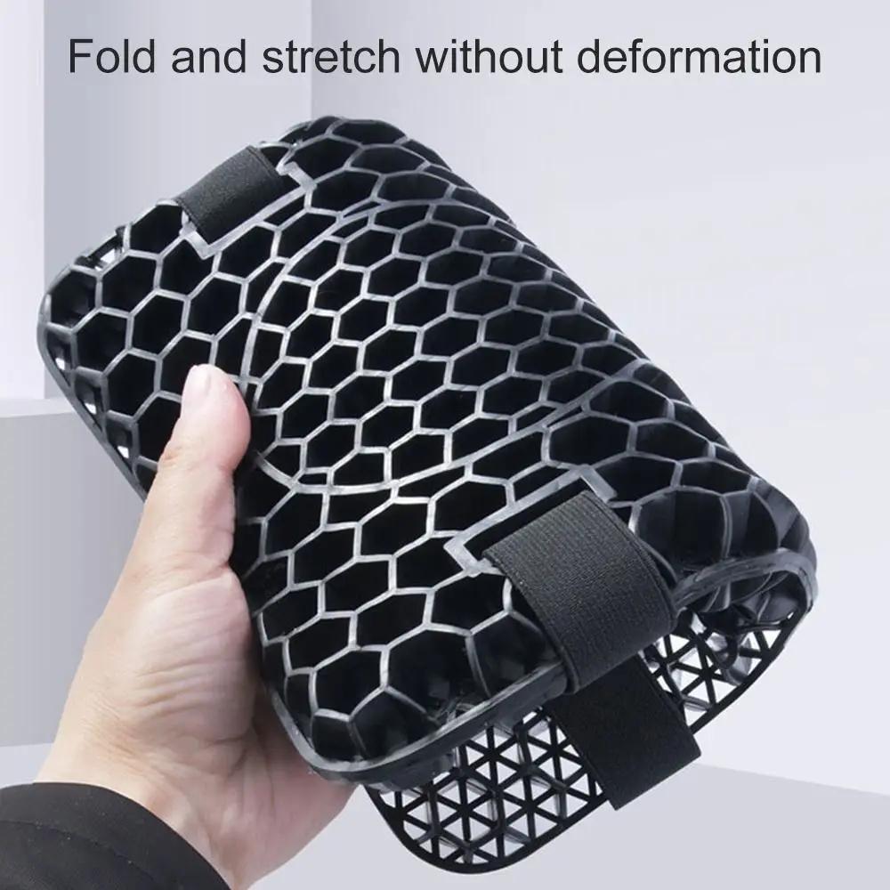 Motorcycle Seat Cushion Gel Pad Universal Anti Slip Comfortable Seat Cover Honeycomb Design Pressure Relief for Motorbike