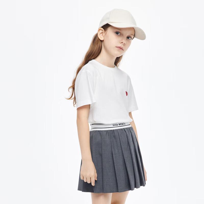 

little MO&Co. Girls Cherry Print Cotton T-Shirt 130