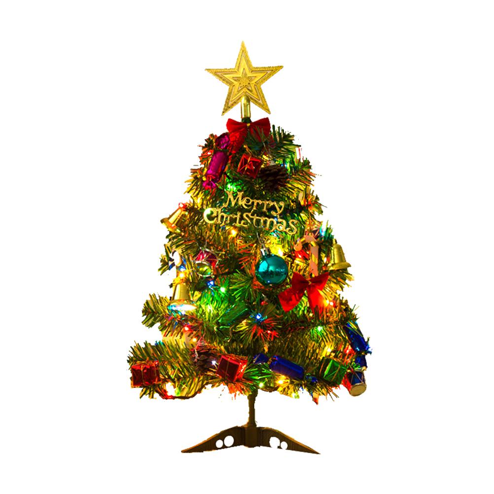 

50cm Artificial Christmas Tree Led Multicolor Lights Dense Pvc Needles Holiday Decorations Christmas Tree other