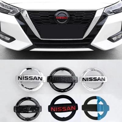 ABS Parrilla Frontal de Coche Emblema de Logo Trasero Pegatina Trasera Insignia 350Z Qashqai Sylphy X-Trail 370Z Altima Juke Kicks Micra NV200