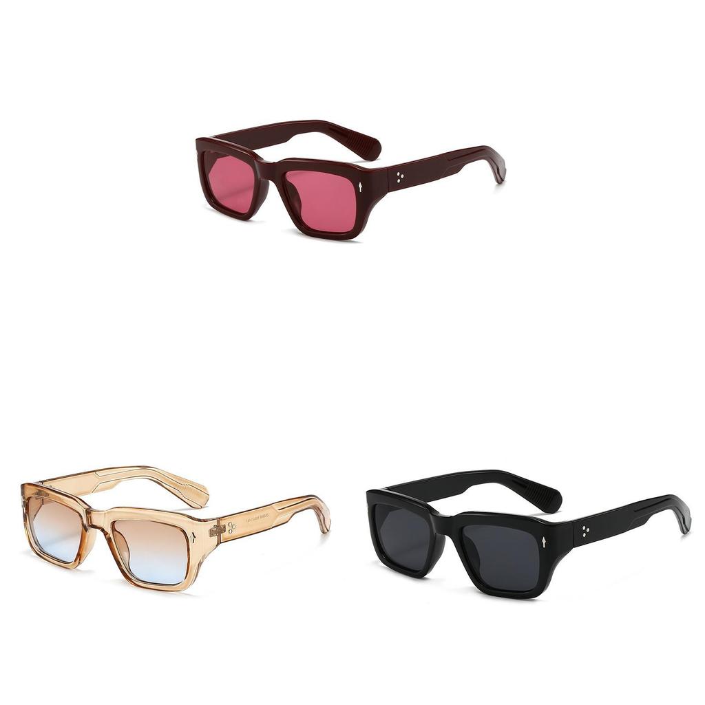 Square Black Frame Sunglasses For Men Women Uv400 Polarized Protection Fashion Outdoor Wear