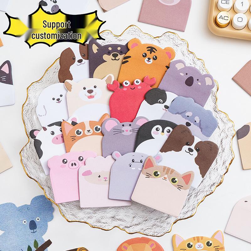 Alien Cartoon Sticky Notes: Cute, Customized, and High-End Animal Memo Set