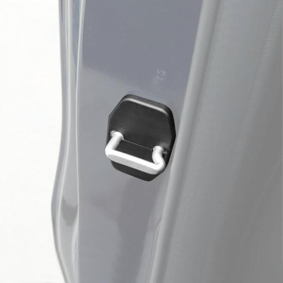 4P Black Door Lock Cover Protector Trim Accessories For Dodge Ram 1500 2010-2025