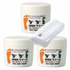Azuma Shoji [Price: Same, Includes Imabari Towel] Heel Smoothing Cream 100g X 3 Pack, Fragrance-Free / For Dry, Hard Heels, Knees, and Other Dead Skin