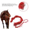 Horse Feeding Bg Nylon Slow Feeder Equine Hay Net Feeding Bag With Hanger Red M