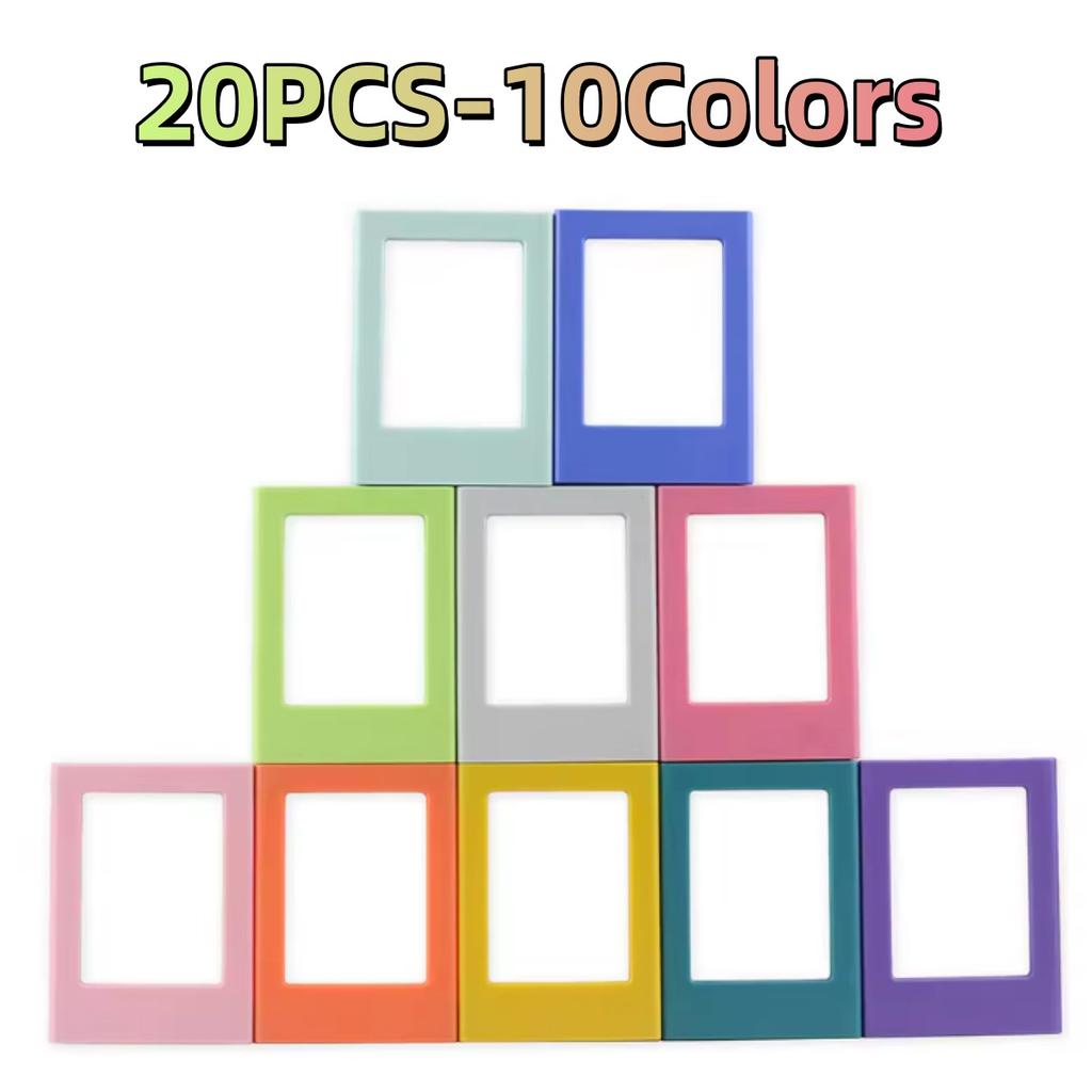 5/10/20pcs Magnetic Photo Frames for Fujifilm Instax Mini Film Papers Double Sided Fridge Picture Frame Magnets Artwork Frames