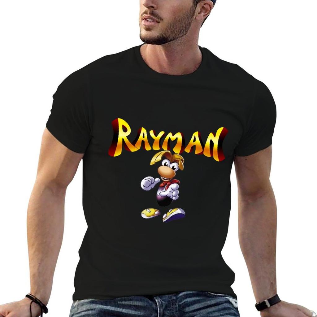 T-shirt Rayman Top a Maniche Corte Lavoro Quotidiano