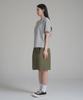 Noming Chino Single-Pleat Strap Wide Bermuda Shorts - Khaki