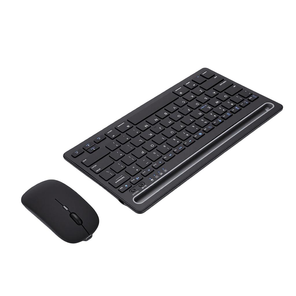 Dual Mode Wireless Keyboard Bluetooth 2.4G 78 Keys Keyboard Mouse Combo Rechargeable for PC Computer Laptop Phone