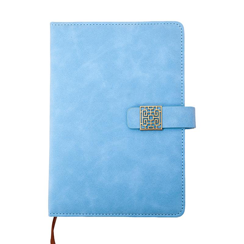 A5 PU Leather Multi-Color Flower Buckle Notebook - Business or Diary Use