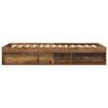 Bed Frame with Storage Reclaimed Wood 80 x 200 cm Engineered Wood