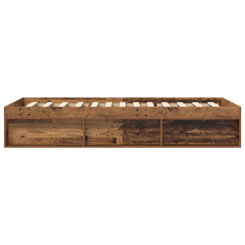 Bed Frame with Storage Reclaimed Wood 80 x 200 cm Engineered Wood