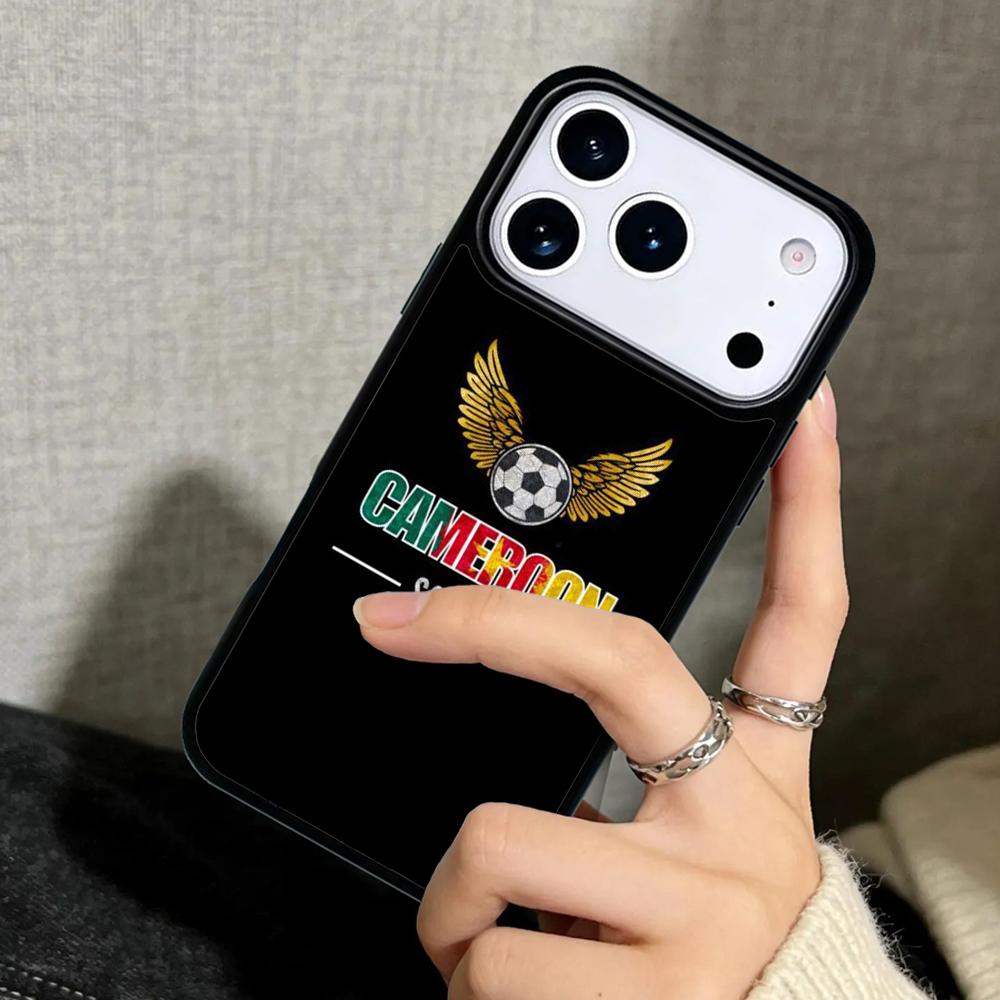 Capa Case for iPhone 17 Air 16 Pro Max 15 Plus 11 13 Mini 14 12 Back Phone Cover Republic of Cameroon Flag