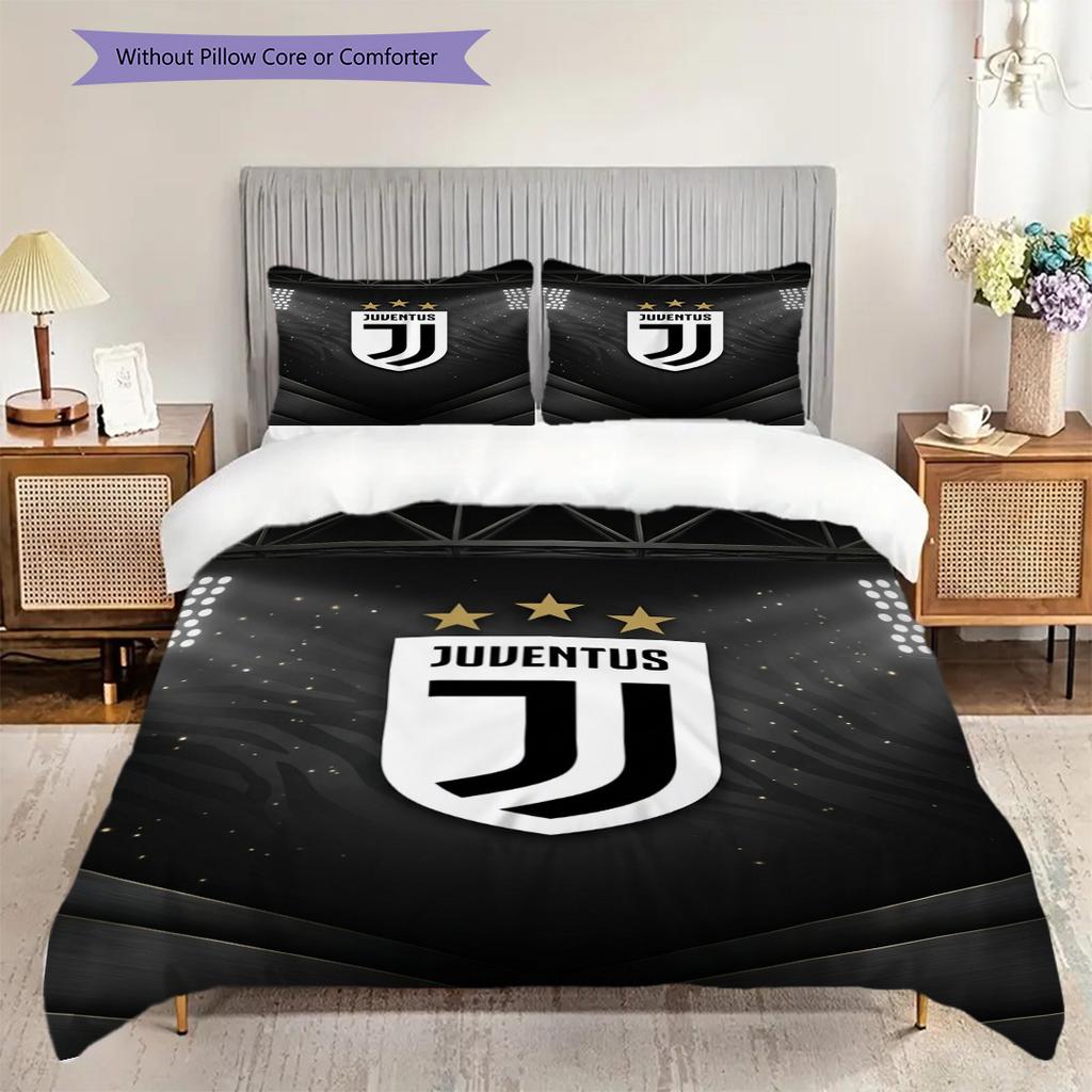 Eredità Juventus: Biancheria da letto Stars Stripes (1 * copripiumino + 2 * federa, senza nucleo) Set biancheria da letto Copripiumino e federa