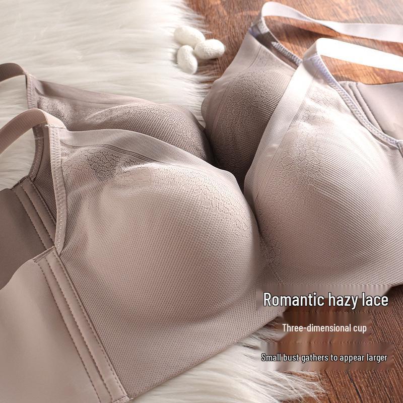 100% Mulberry Silk Seamless Bra: Small Bust Enhancing, Adjustable, Side Support, No Wire