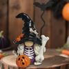 Creepy Witch Gnome Figurines Haunted House Ghost Decorative Ornaments Perfect for Halloween Party Home Tabletop Decoration