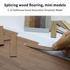 10PCS Mini Floor Boards Dollhouse Floor Tiles Miniature Wooden Flooring For 1:12 Doll House Furniture Wall Floor Decor