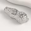 Decorative Flower Holder Brooch Pin for Jackets and Scarves, Alloy Garment Accent for Party Outfits and Daily Style