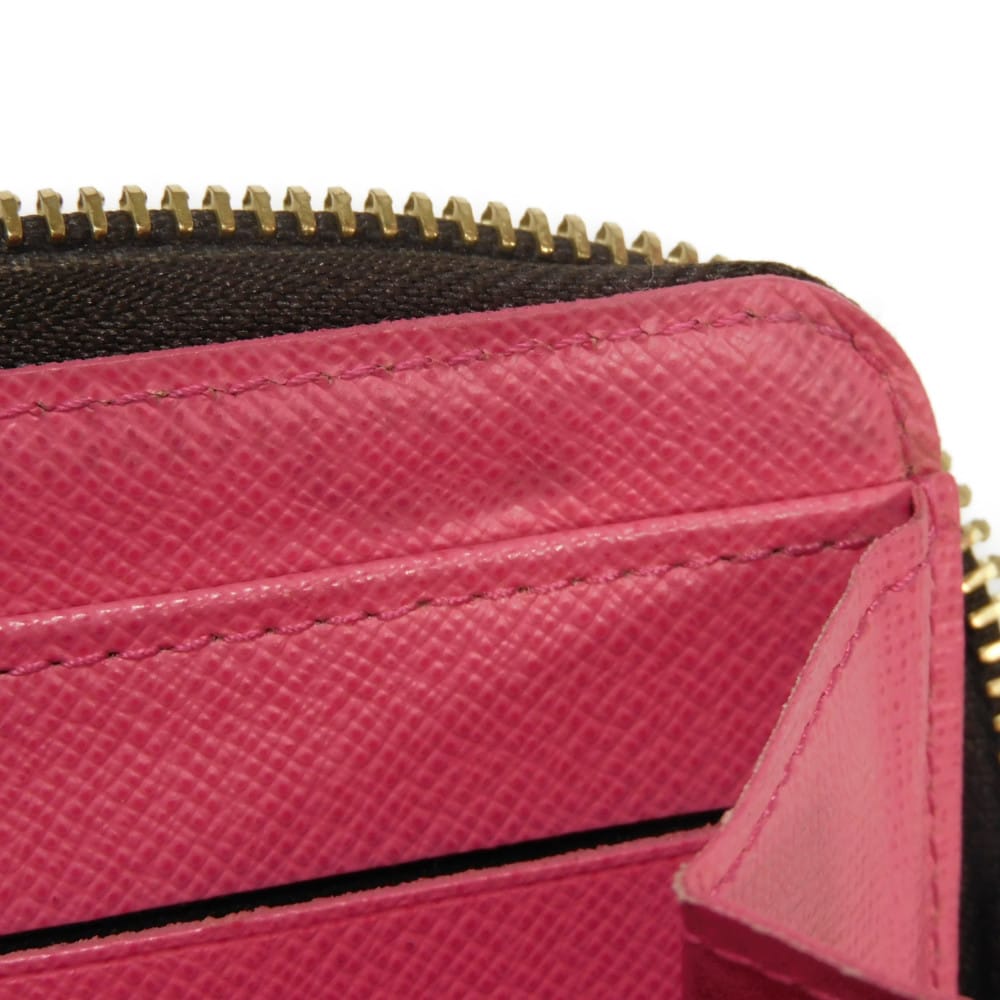 Used 12564 Zippy Wallet M60936 7940 Old Model LV Logo Flower Pink Zip Around Monogram V-Line Grenade Unisex from Japan