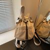 Slack Backpack Bag Women's New Spring and Summer Versatile Canvas Shoulder Messenger Bag Portable Bucket Bag