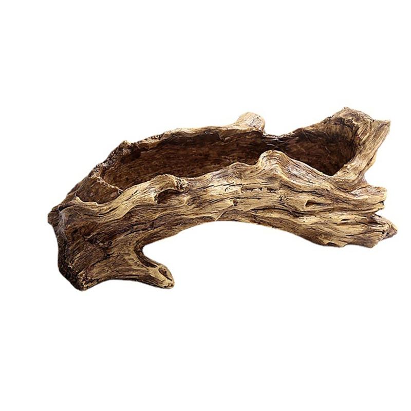 Jardinière vintage en ciment, motifs de racines d'arbres en résine pour plantes succulentes et bonsaïs, décoration de bureau, intérieur ou extérieur