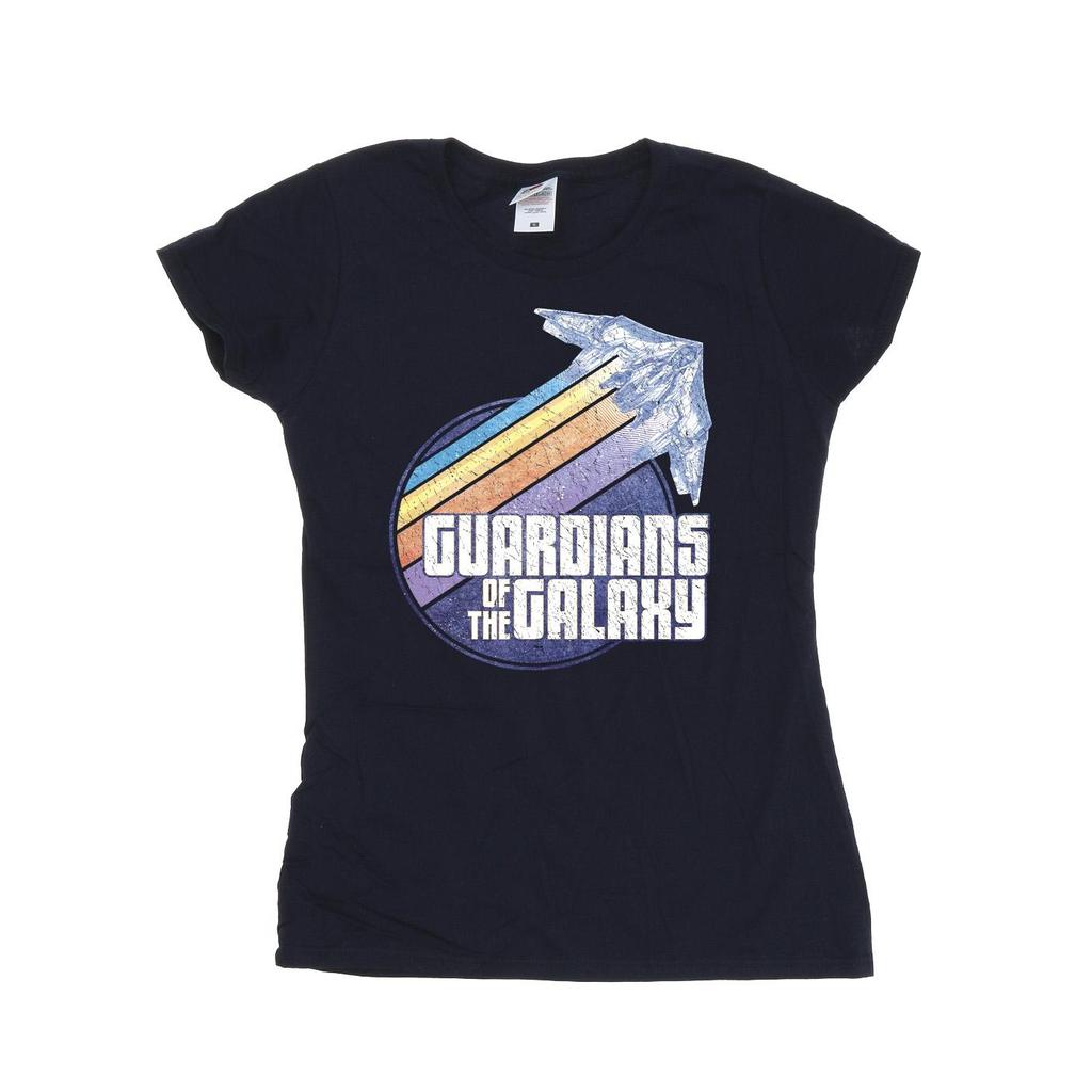 Guardians Of The Galaxy Womens/Ladies Badge Rocket Cotton T-Shirt