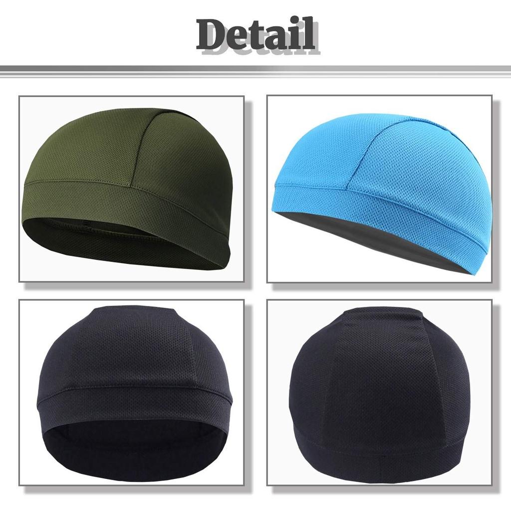 BUZZxSELECTION Inner Helmet Mesh CAP041 Cap, Cap, Beanie, Sweat-Wicking, Quick-Drying, Deodorizing, (07 Blue)