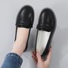 Women Black Moccasins Driving Shoes Flats Casual Nurse Shoes Loafers Simple Soft White Office Shoes Large Size