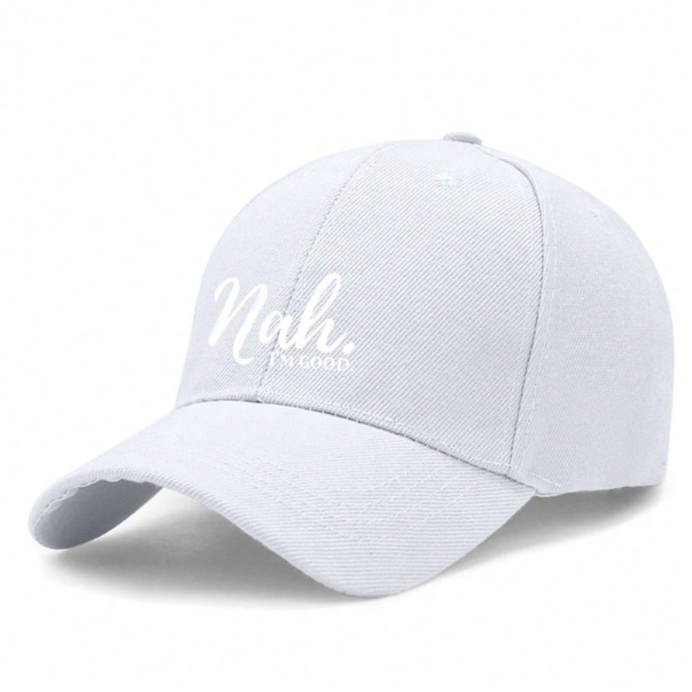 [Casual Baseball Cap] Print Olive Green Polyester Adjustable Breathable Lightweight Curved Brim Streetwear Daily Wear Baseball Hat - Dad Cap, Sun Cap
