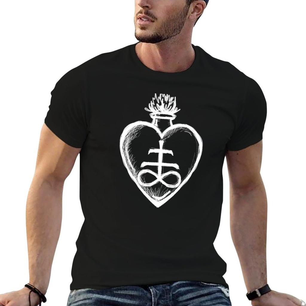 Lucifers Hjärta T-shirt bomulls-t-shirt Unisex Unisex t-shirt bomull tryckta t-shirts för Unisex T-shirt
