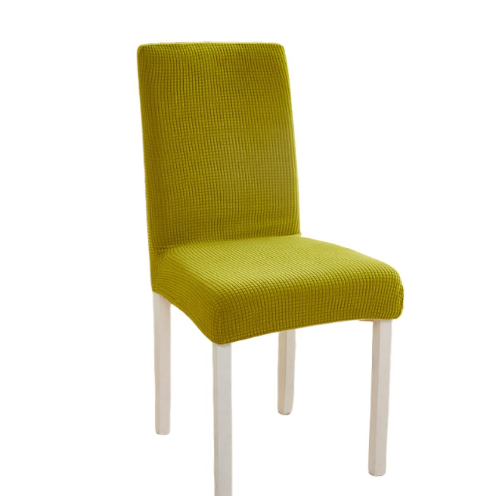 High Elastic Seat Cover Plain Color Stool Cover Dining Chair Cover Wedding Banquet