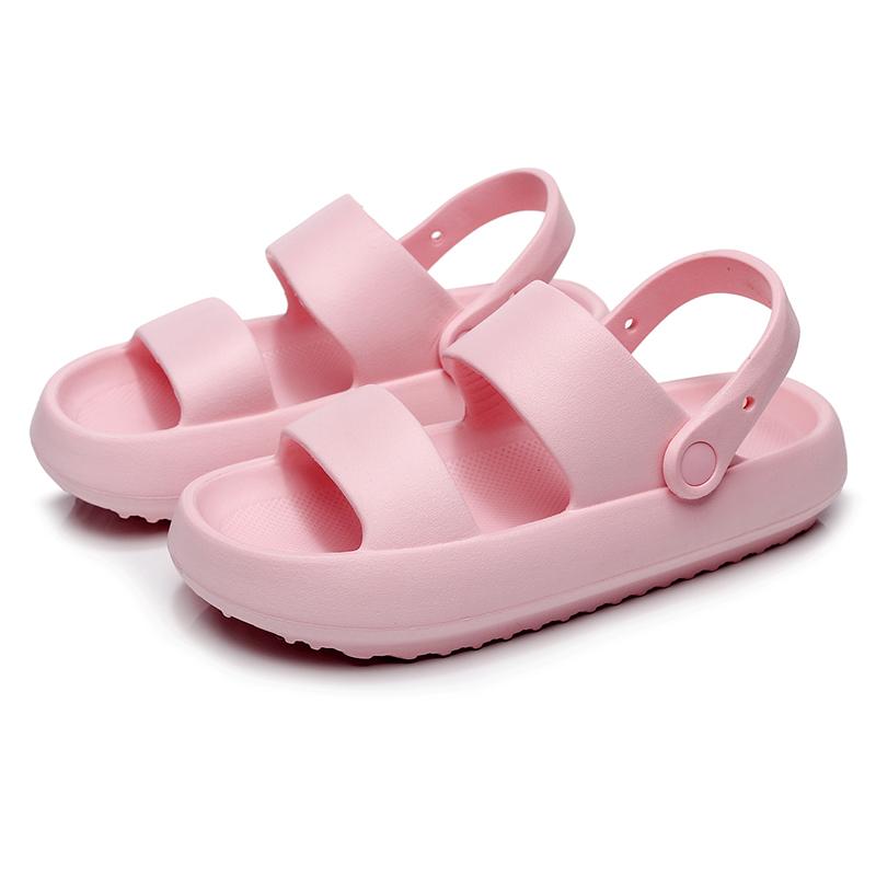 Summer Men Home Slippers Fashion Women Garden Shoes Indoor Couples Soft Eva Slippers Wear-Resistant Pull Dual-Purpose Sandals 36